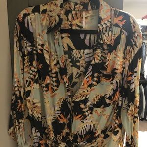 Free people silk blouse